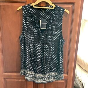 Lucky Brand, Size M,  Dark Blue Sleeveless Blouse, NWT